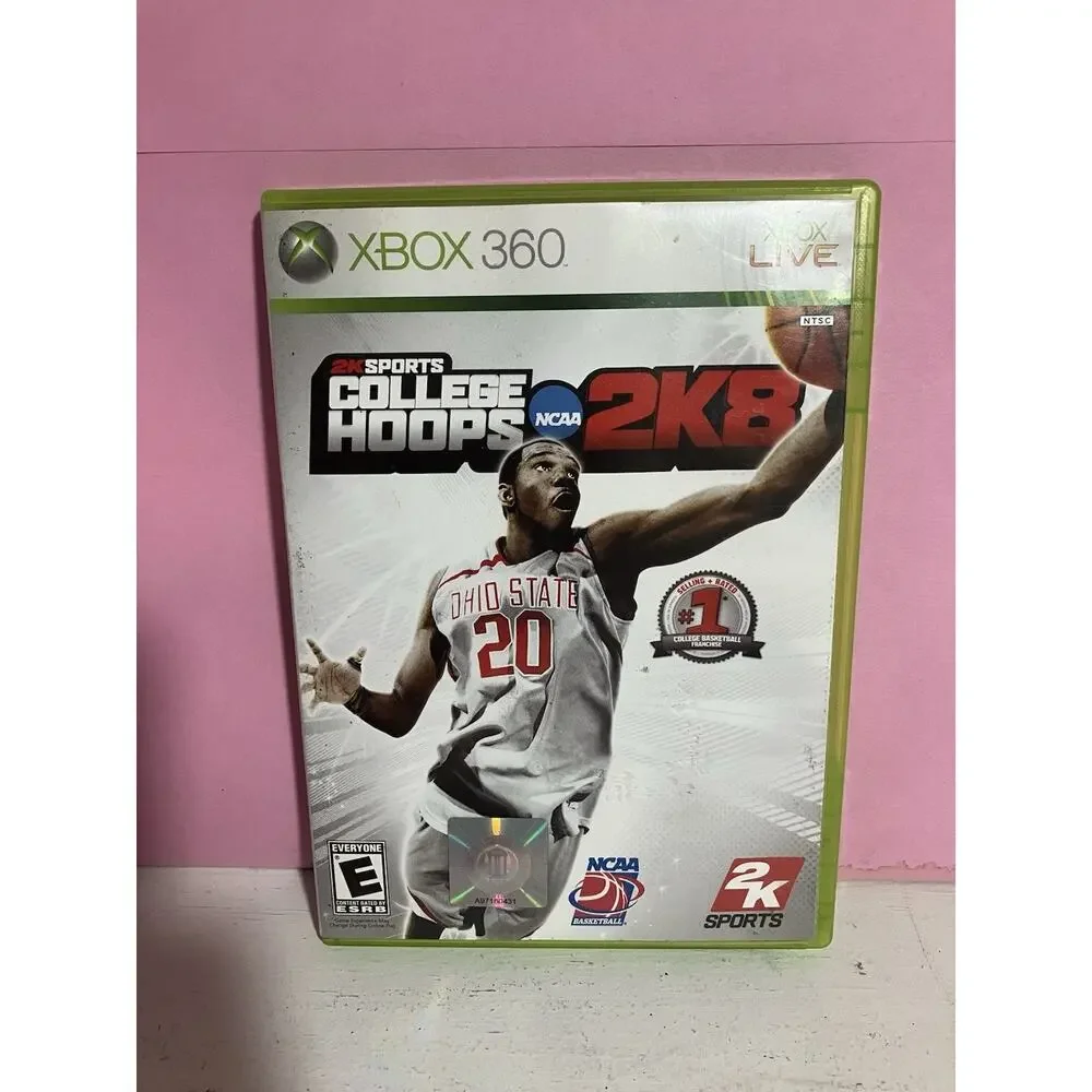 2K Sports College Hoops 2K8 Microsoft Xbox 360 Basketball Game 2007 (UNTESTED)